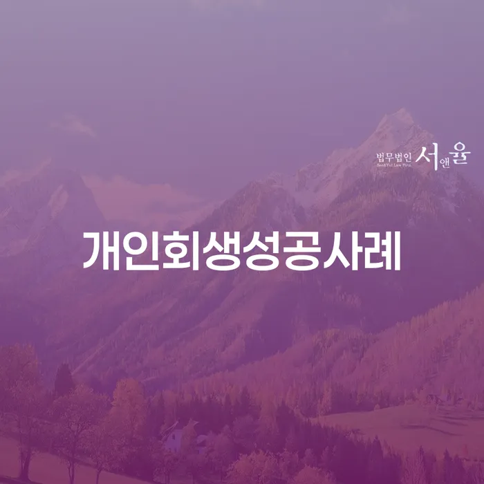 회생 개인회생 진행방안