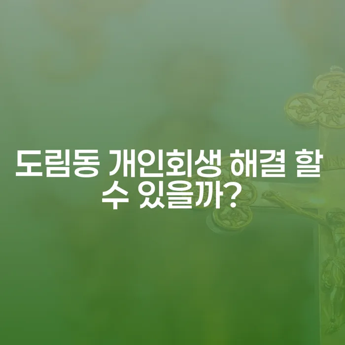 도림동 개인회생 해결 할 수 있을까?