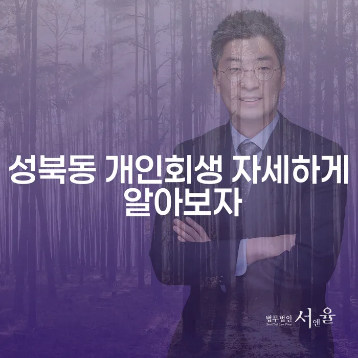 성북동 개인회생 자세하게 알아보자