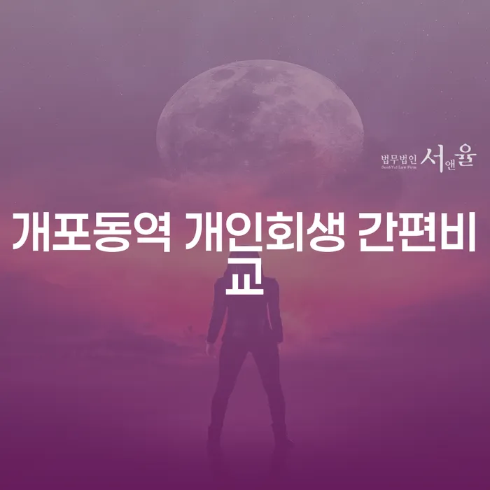 개포동역 개인회생 간편비교