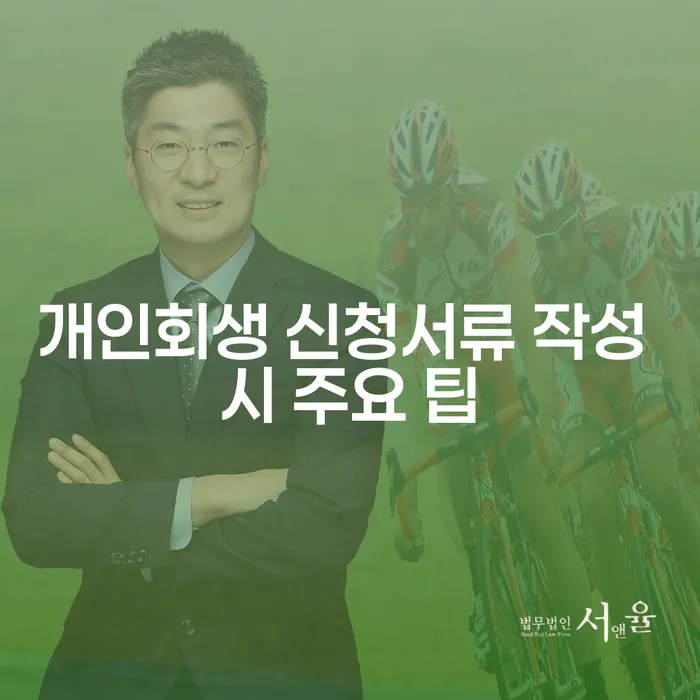 개인회생 신청서류 작성 시 어떤 점을 주의해야 할까요?