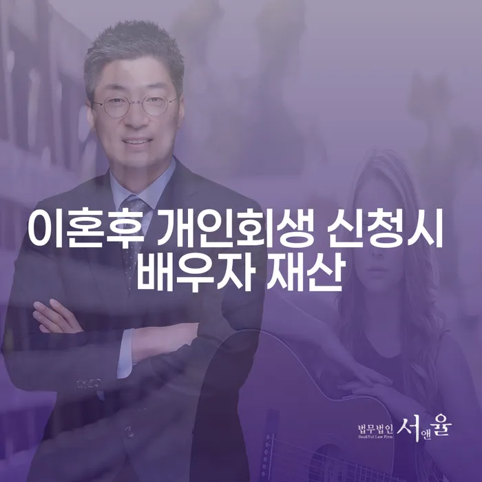 이혼 후 개인회생 신청 시 배우자 재산은 어떻게 되나요?