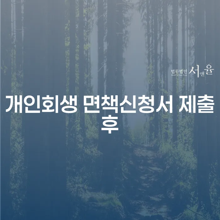 개인회생 면책신청서 제출후, 어떤 변화가 있을까요?
