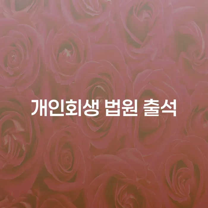 개인회생 법원 출석, 꼭 해야 하나요? 그리고 파산신청하는 곳은 어디일까요?